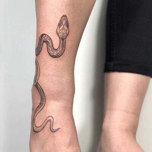 Snake Ankle Tattoo