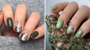 20 Trendy Olive Green Nails Ideas You Must Copy