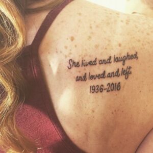 quote on back tattoo