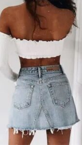 The Jean styled skirt