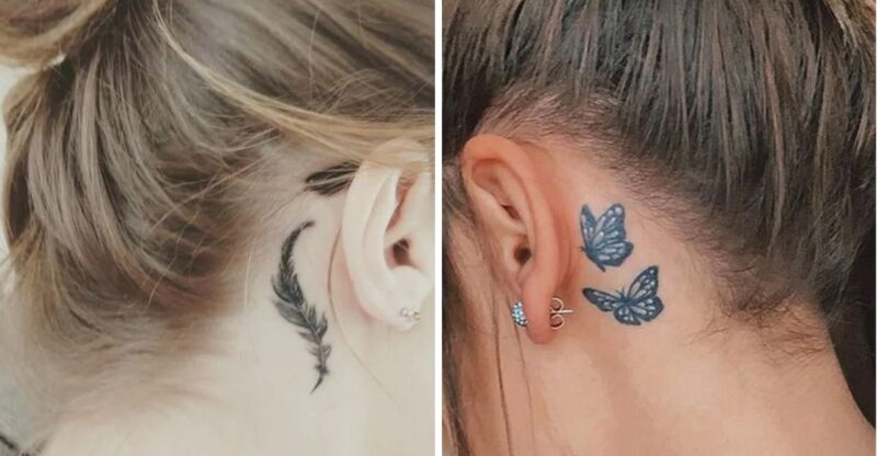 16 Beautiful Behind the Ear Tattoos for Women