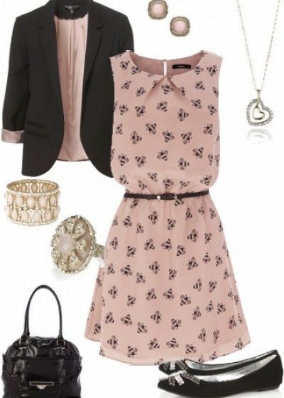 Patterned Dress Outfit