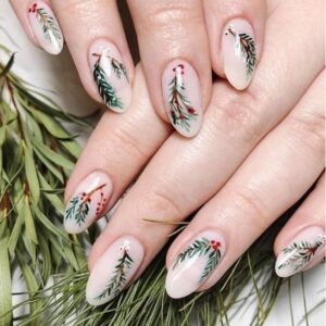 Winter Foliage Nails