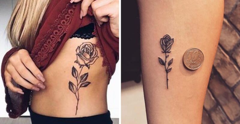 20 Chic Rose Tattoos For Women