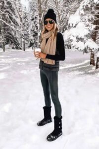All Black Winter Outfit Idea