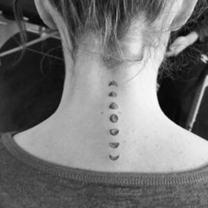 Eclipse back of neck tattoo