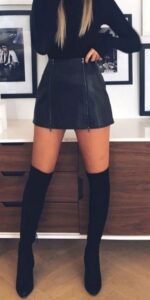 Leather skirts