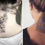 Back of Neck Tattoos ideas for Women
