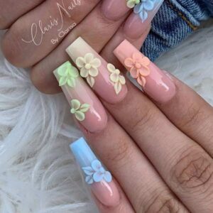 Pastel Ombre Nails for Spring