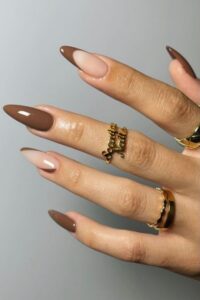 Amazing Chocolate Abstract Nails