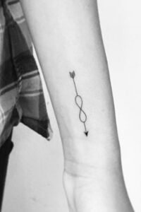 Infinity Arrow Tattoo Design