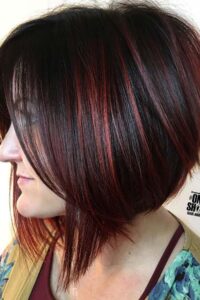 Black and Red stacked Bob