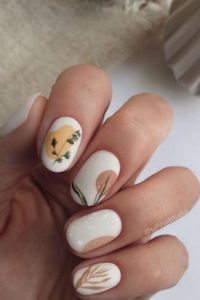 Nature-Inspired Short Nails, short nails, short nail designs, nail designs for short nails, designs for short nails, short nail ideas, short cute nails, nail designs short