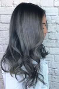 Dark Silver Hair