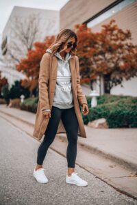 How To Wear White Sneakers With Leggings