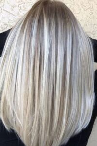 Silver Highlights on Blonde Hair