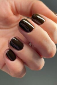Dark mocha stunning nails