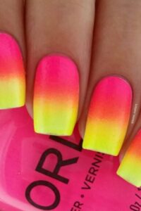 Neon Ombre Pink And Yellow