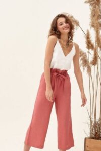 Camisole with Tie Fronts Culotte