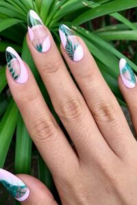 Palm Tree Vacation Nails