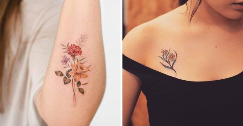 25 Beautiful Carnation Tattoos Ideas and Meaning