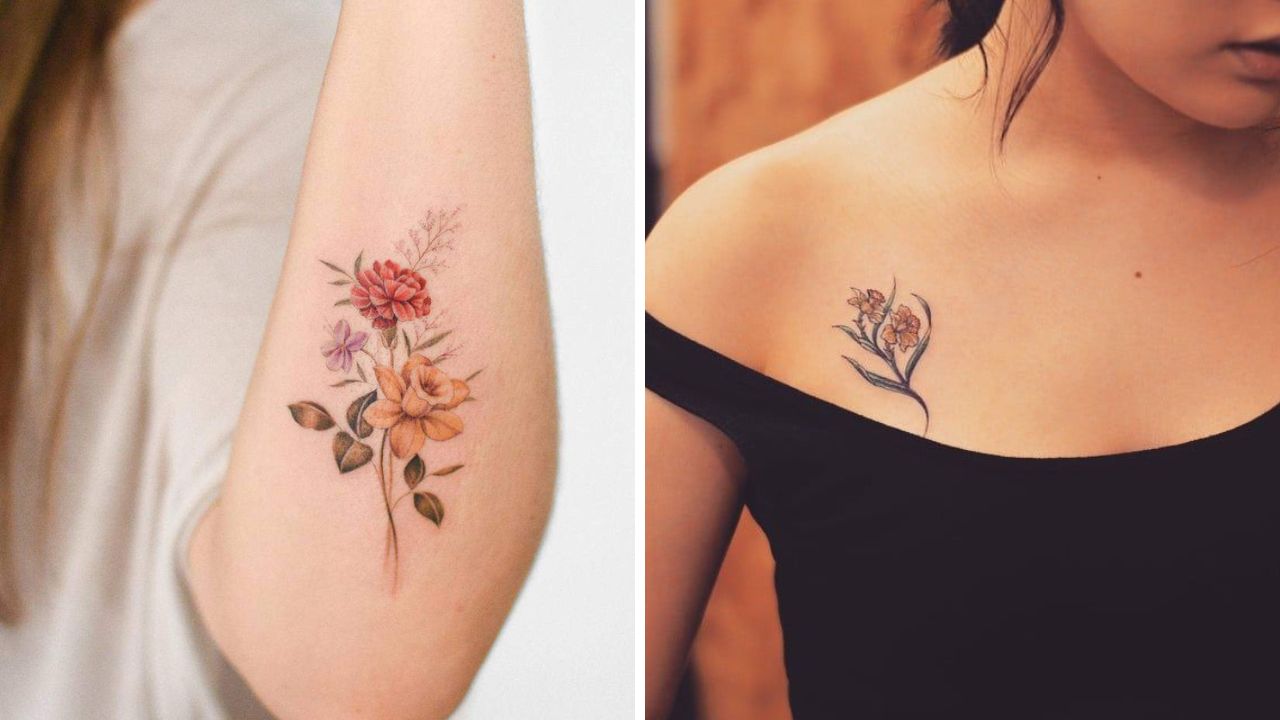 Carnation Tattoos Ideas