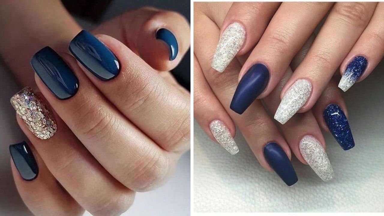 Navy Blue Nails Ideas