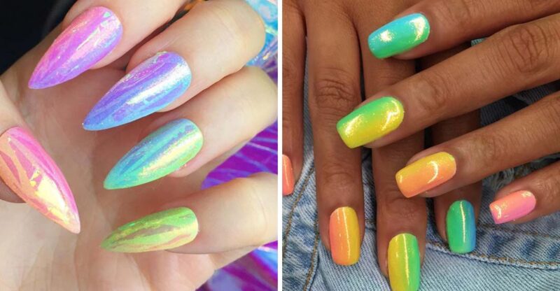 21 Beautiful Rainbow Nails Ideas You Should See