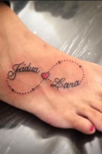 Name Foot Tattoo