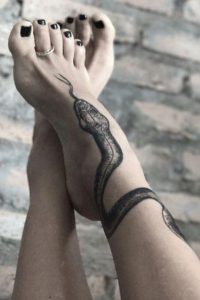 Snake Foot Tattoo