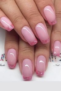 Dazzling Pink Nails