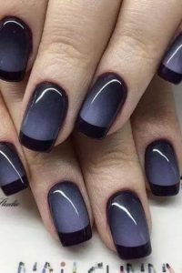 Ombre and French Gel Nails Mix