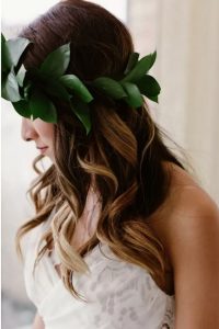 Loose Waves With Flower Crown