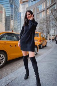Black Sweater Dress, sweater outfit ideas, fall outfit ideas, winter outfit ideas