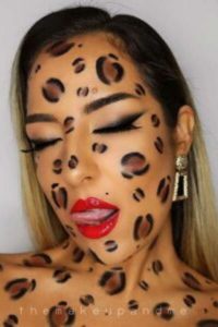 Leopard Look, halloween makeup ideas, halloween makeup design, halloween makeup