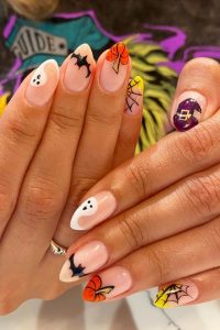 Halloween Themed Nails, halloween nails, halloween nails ideas, halloween nails designs