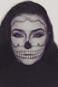 Skeleton Illusion, halloween makeup ideas, halloween makeup design, halloween makeup