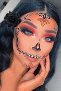 Sugar Skull Makeup, halloween makeup ideas, halloween makeup design, halloween makeup