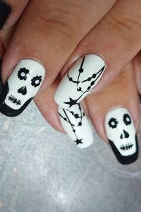 Day of The Dead Nails Design