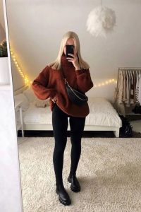 Oversized Sweater and Leggings, sweater outfit ideas, fall outfit ideas, winter outfit ideas