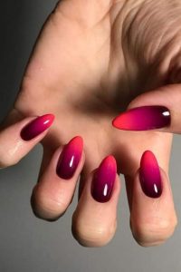 Red Ombre Nails, ombre nails, ombre nail art, ombre nails designs, ombre nails ideas