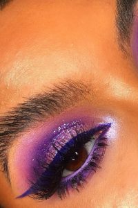 Purple Winged Eyeliner