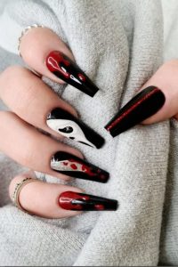 Bloody Scream, halloween nails, halloween nails ideas, halloween nails designs