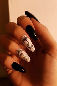 Sun and Moon Nails Design