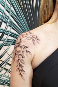 Falling Flowers Tattoo