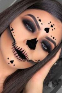 Black Makeup, halloween makeup ideas, halloween makeup design, halloween makeup