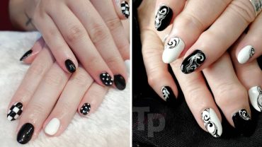 51 Timeless Black And White Nails Designs That Are Trendy Now