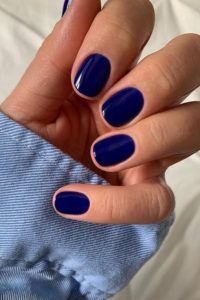Navy Blue Nails, classic nails, pretty nails, cute nails, cute nails colors, cute nails designs