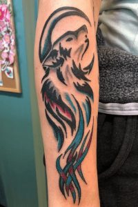 Tribal Wolf Tattoo, wolf tattoo, wolf tattoo for women, wolf tattoo design