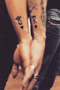 King and Queen Tattoos, tattoo ideas for women, tattoo for women, tattoo ideas for couple